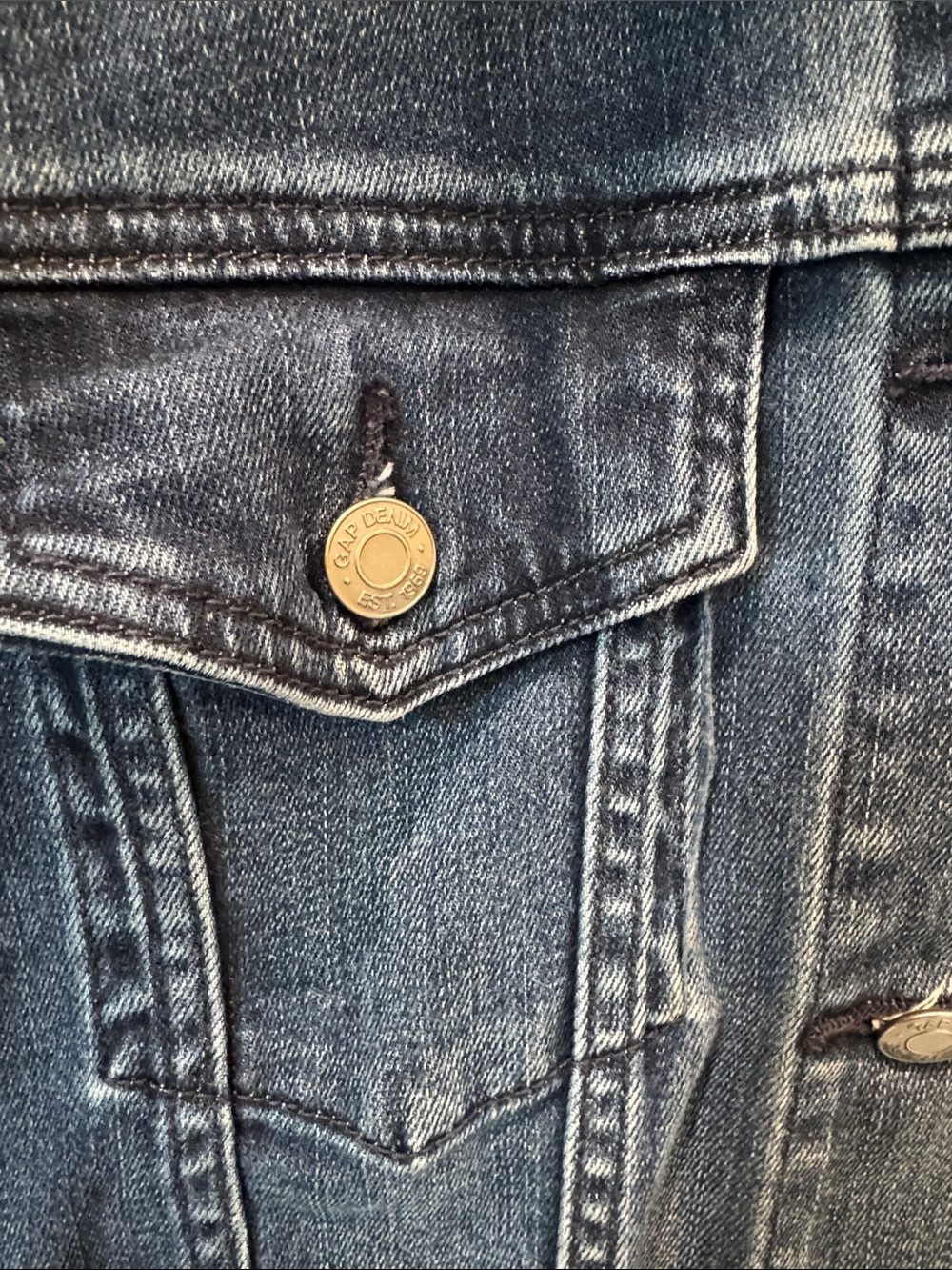 GAP Women's Dark Blue Denim Jacket - Picture 4 of 7